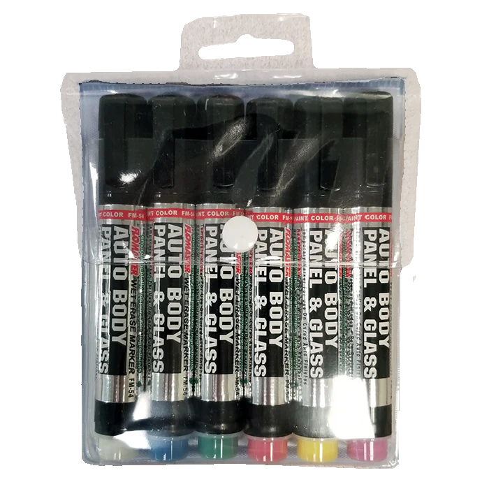 FM-54 Flomaster Auto Body and Glass Marker - Flat Chisel