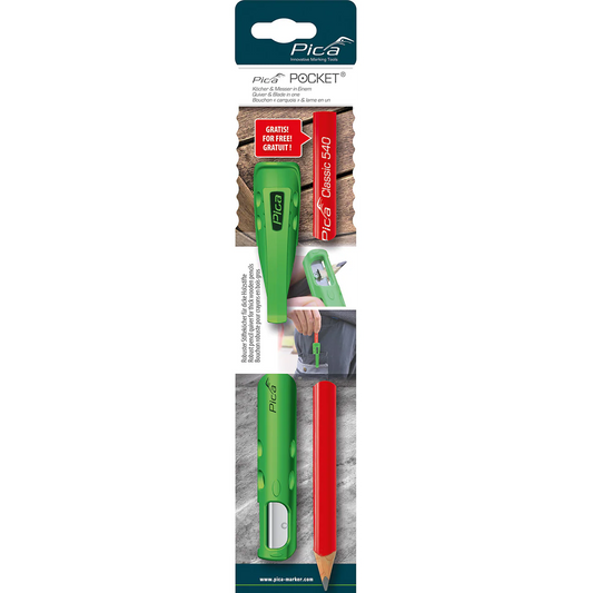 Pica Pocket + Carpenter Pencil Blister Pack - 505/01