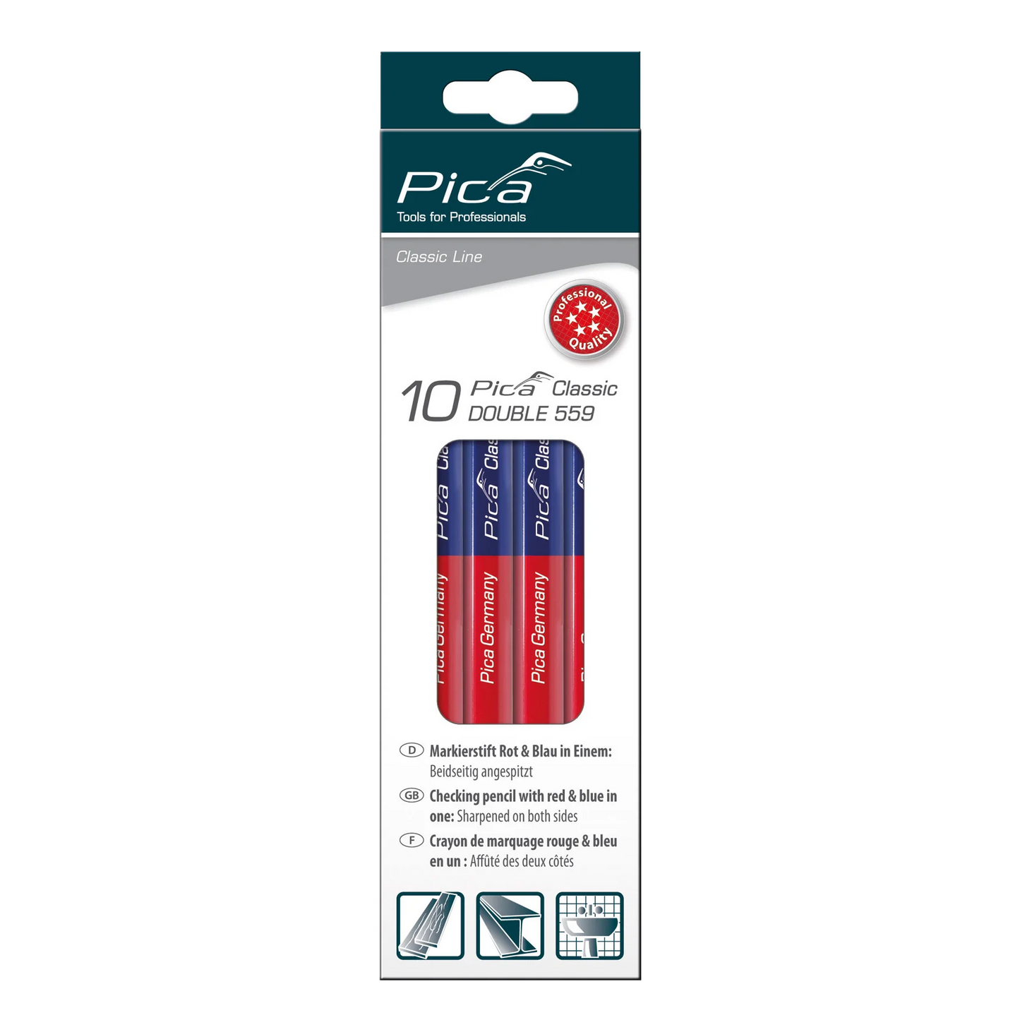 Pica Classic Double Red Blue - 559