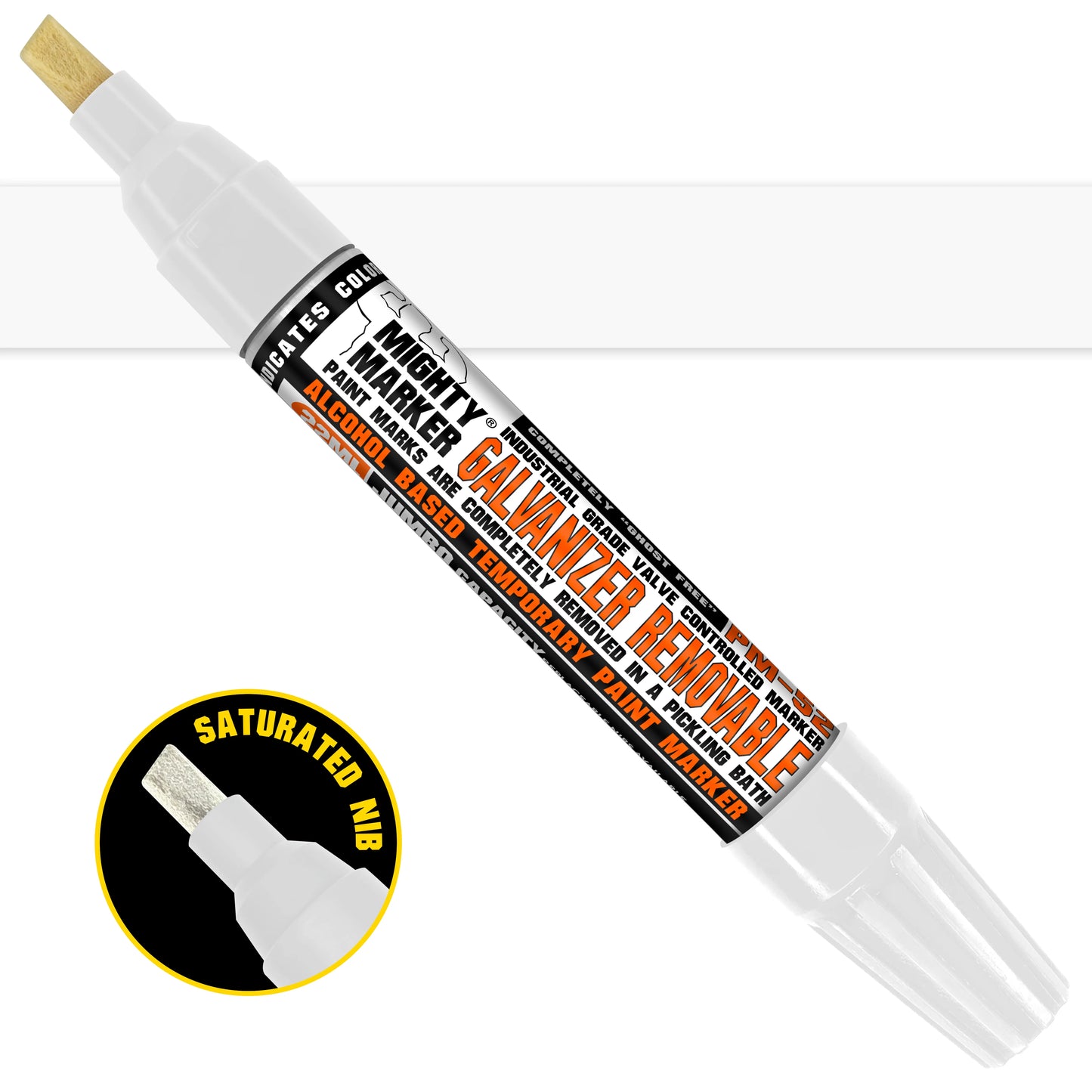 PM-52 Mighty Marker Galvanizer Removable - Jumbo (Box of 6)