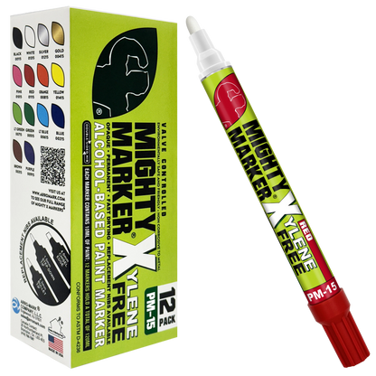 PM-15 Mighty-X-Marker Alcohol-Based Paint Marker - Box of 12