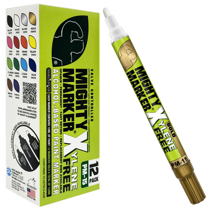 PM-15 Mighty-X-Marker Alcohol-Based Paint Marker - Box of 12