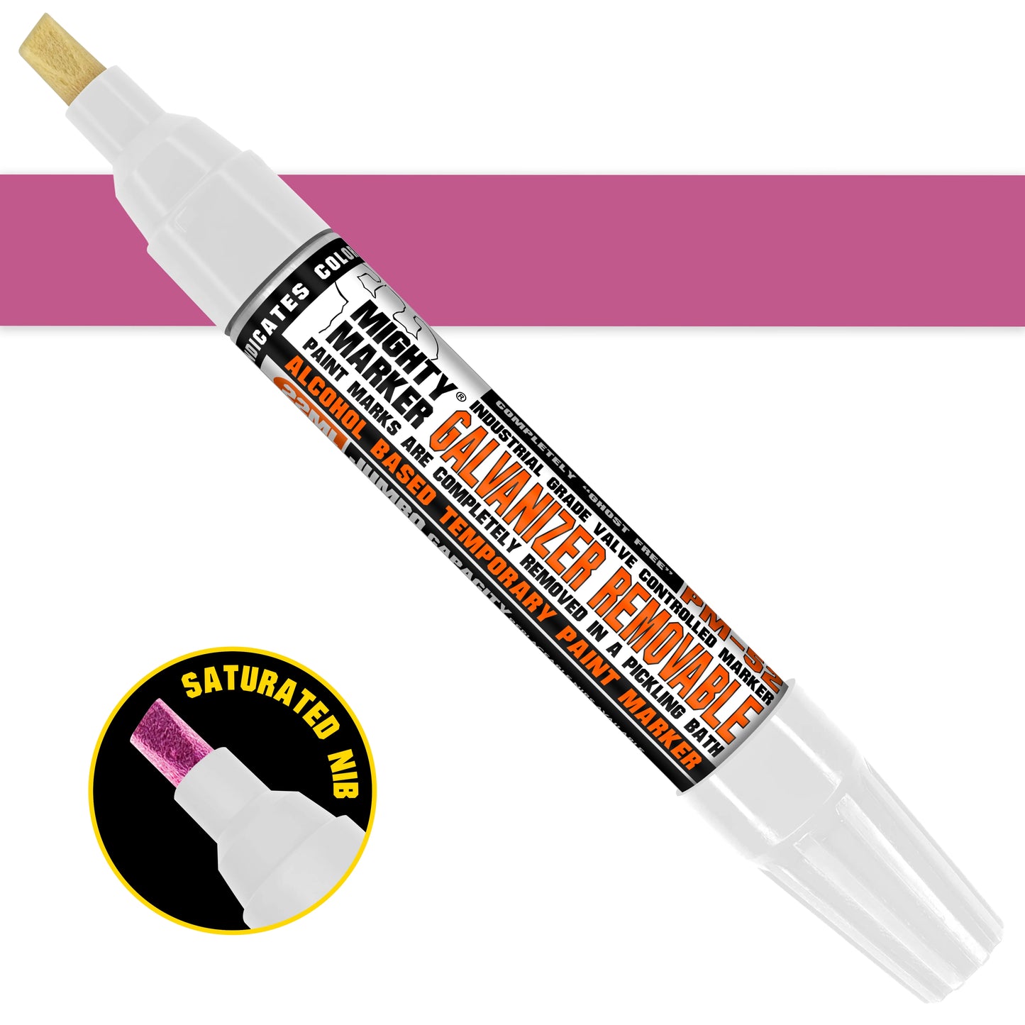 PM-52 Mighty Marker Galvanizer Removable - Jumbo (Box of 6)