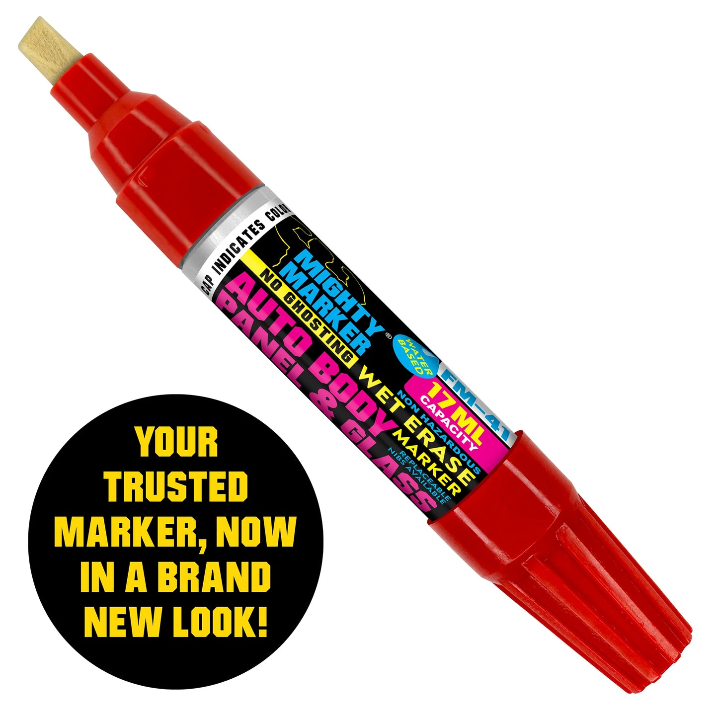 FM-41 Flomaster Auto Body and Glass Marker - Shorty