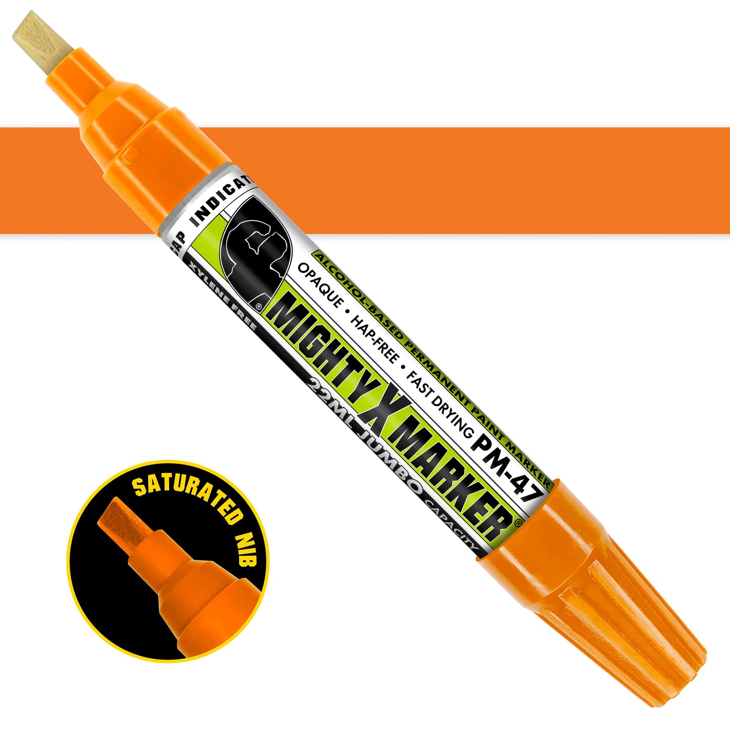PM-47 Mighty-X-Marker Alcohol Based Paint Marker - Jumbo (Box of 6)