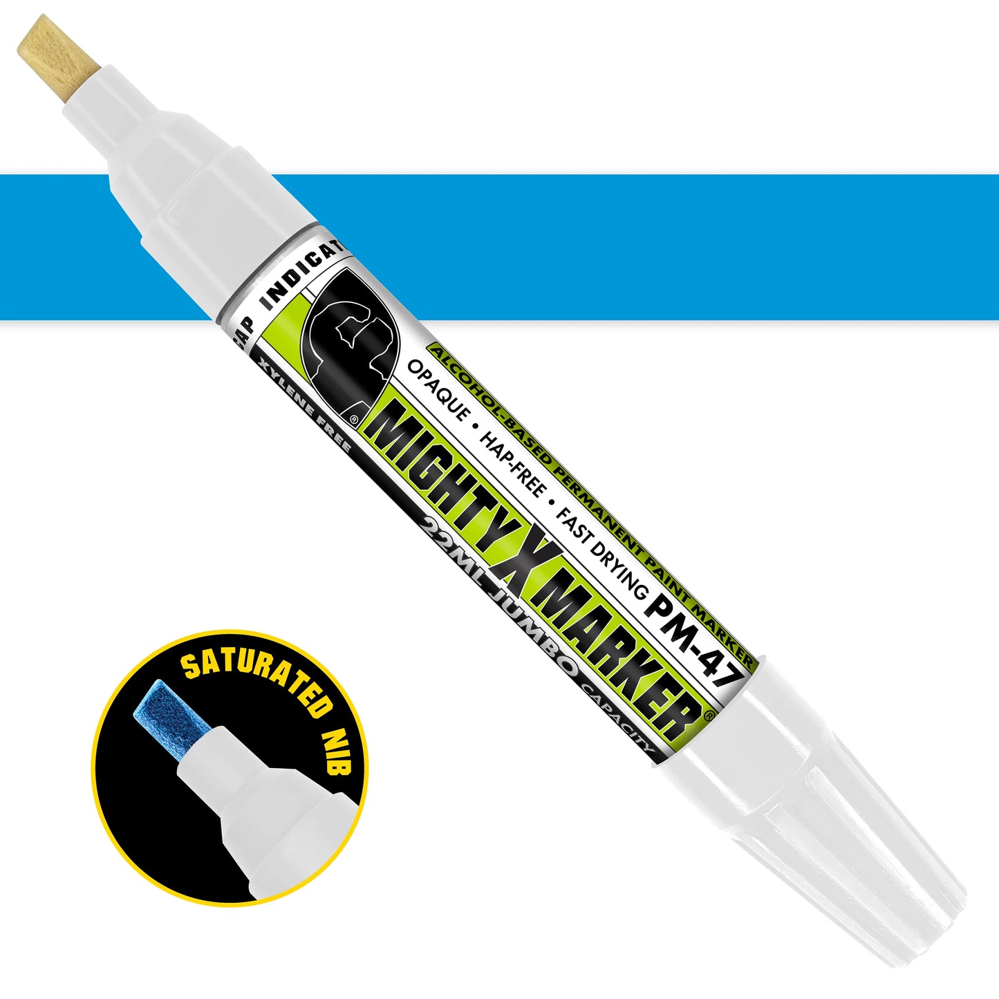 PM-47 Mighty-X-Marker Alcohol Based Paint Marker - Jumbo (Box of 6)