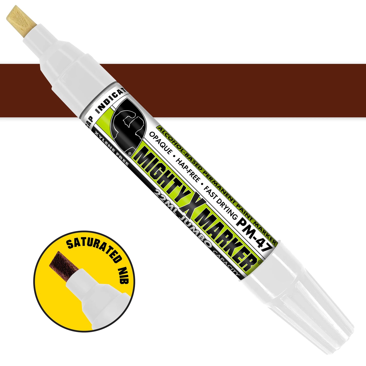 PM-47 Mighty-X-Marker Alcohol Based Paint Marker - Jumbo (Box of 6)
