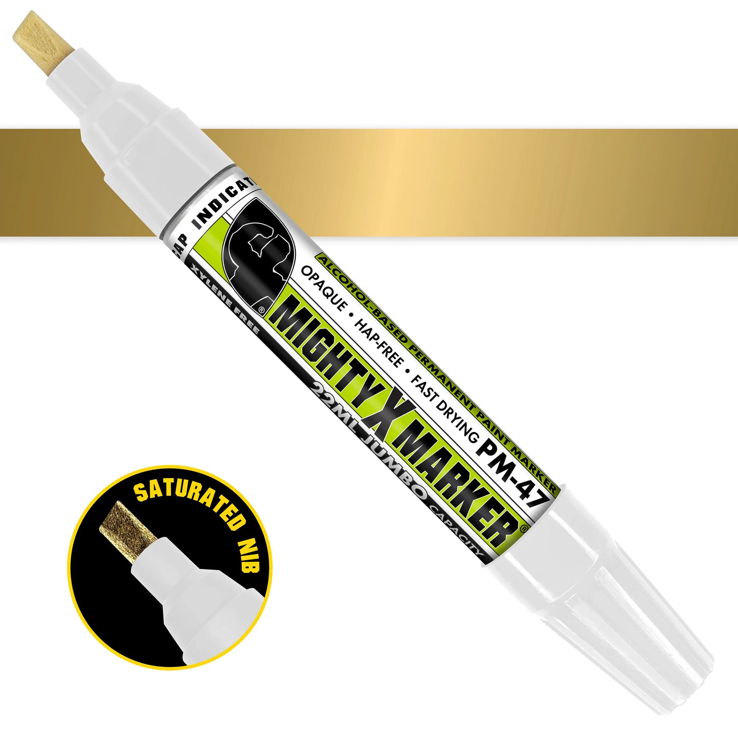 PM-47 Mighty-X-Marker Alcohol Based Paint Marker - Jumbo (Box of 6)