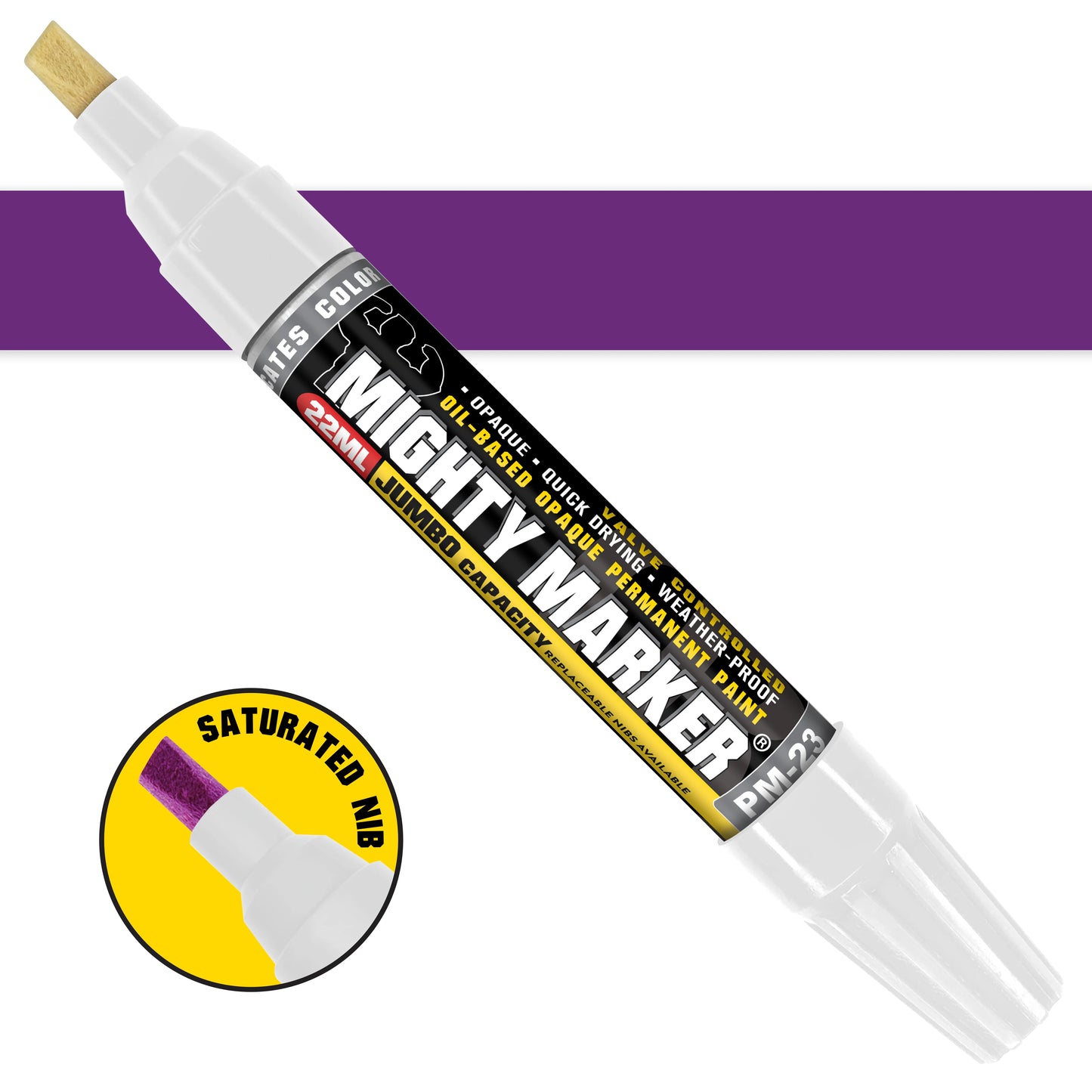 PM-23 Mighty Marker Oil-Based Paint Marker - Jumbo
