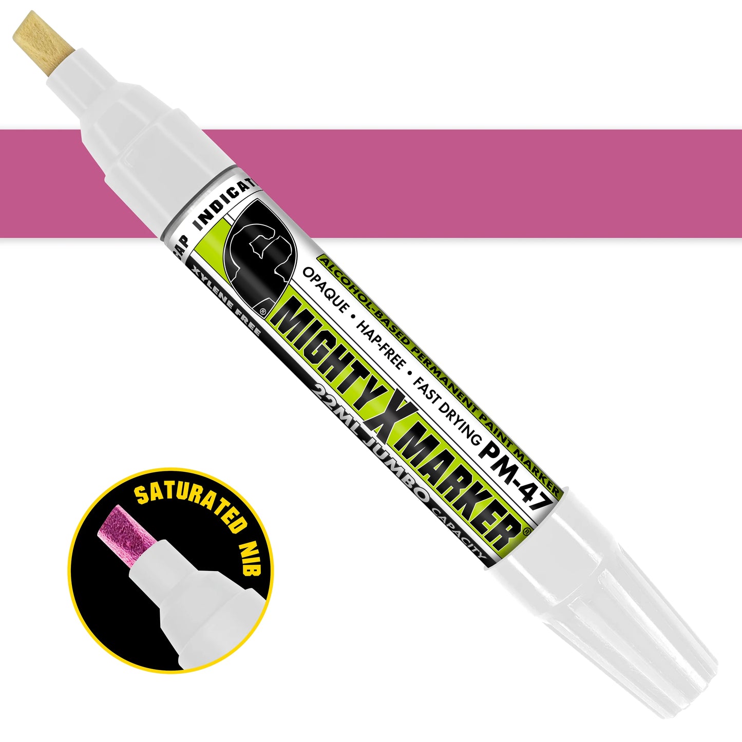 PM-47 Mighty-X-Marker Alcohol Based Paint Marker - Jumbo (Box of 6)