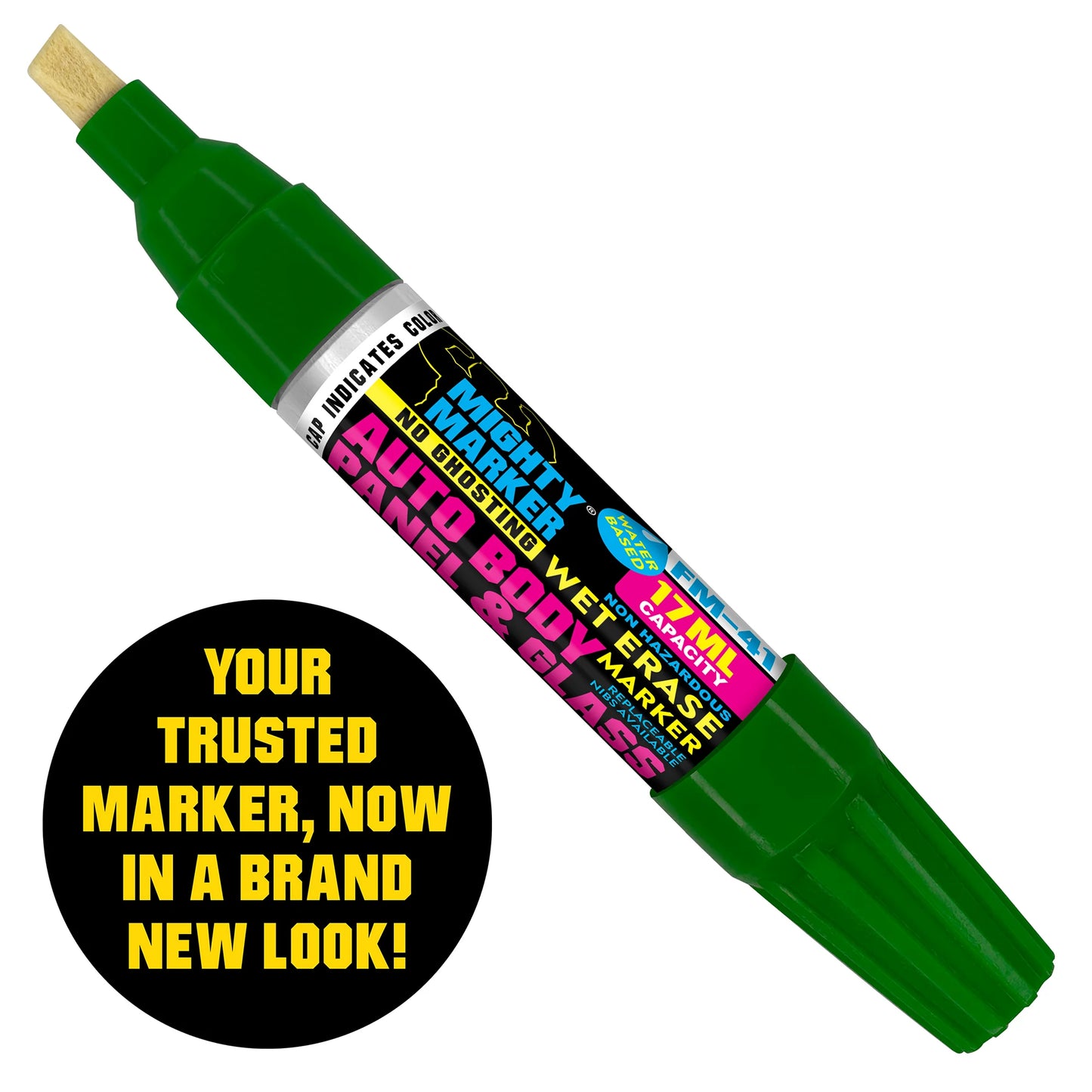 FM-41 Flomaster Auto Body and Glass Marker - Shorty