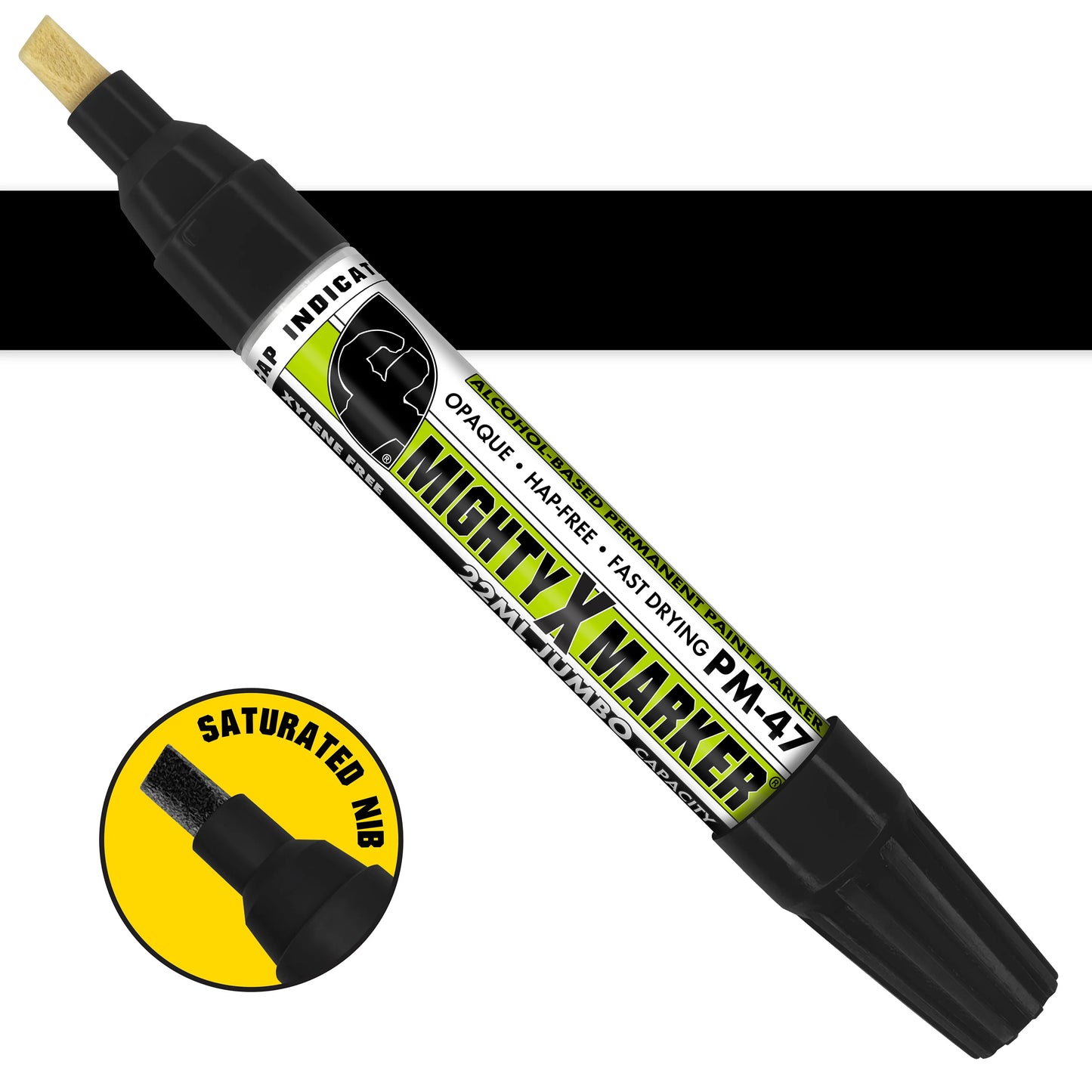 PM-47 Mighty-X-Marker Alcohol Based Paint Marker - Jumbo (Box of 6)