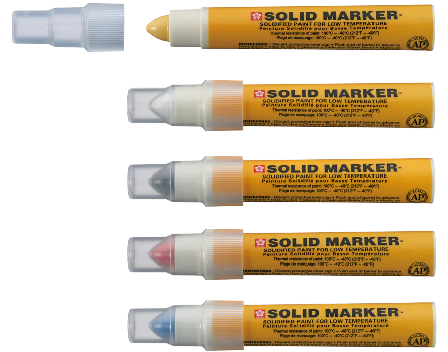 XSCM-T Sakura Solid Marker Slim for Low Temperature - Box of 12