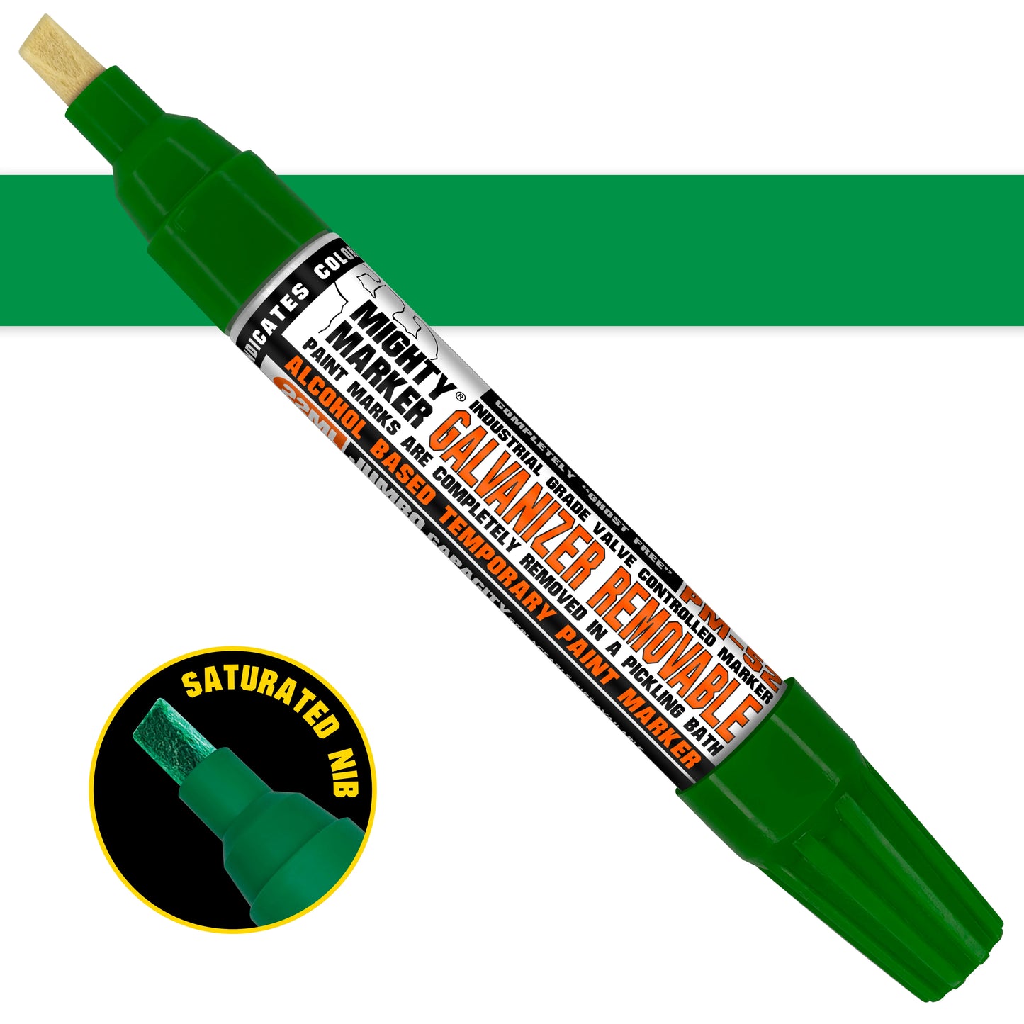 PM-52 Mighty Marker Galvanizer Removable - Jumbo (Box of 6)